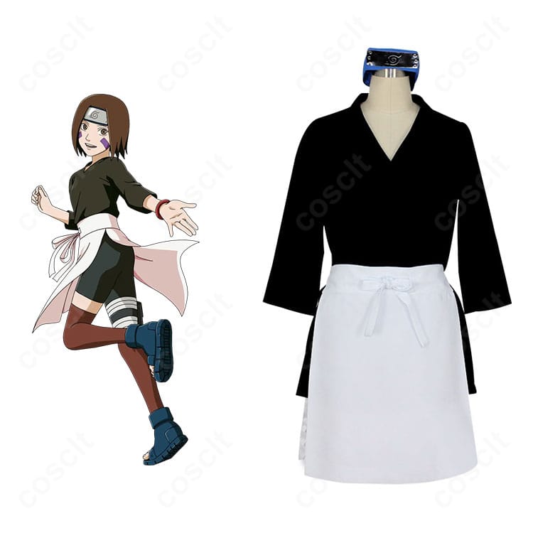 のはらリンの通常衣装コスプレ一式を正面から撮影。落ち着いた配色と髪飾りを忠実再現したディテールが確認できます。