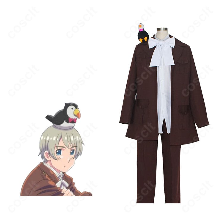 ヘタリア Axis Powers アイスランドの公式衣装イメージと商品正面を並べた再現比較画像