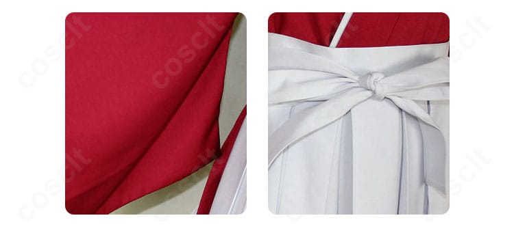 腰帯の結び目ディテール。アクセントとなる結びの形と固定感を確認できる近接画像。