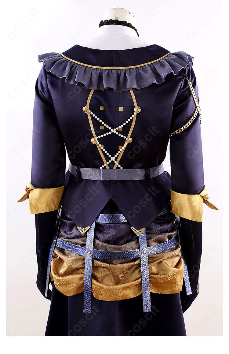 傾慕の華コスプレ衣装 背面の縫製ディテール。ハリのある生地と整ったステッチ