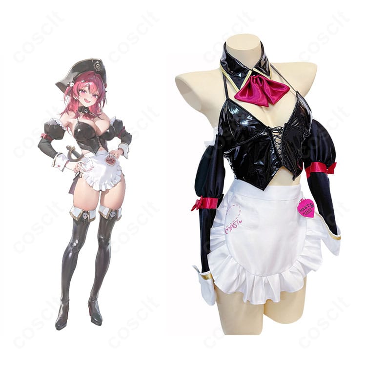 勝利の女神:NIKKE マスト ロマンチックメイド衣装の全身イメージ。キャラクター設定に沿った配色とリボン装飾を再現した高再現コスチューム