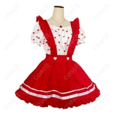 アイカツ！星宮いちご Girly RED コスプレ衣装 高再現で可愛い映えシルエット、イベント・撮影に最適 - 3枚目の画像（サムネイル）