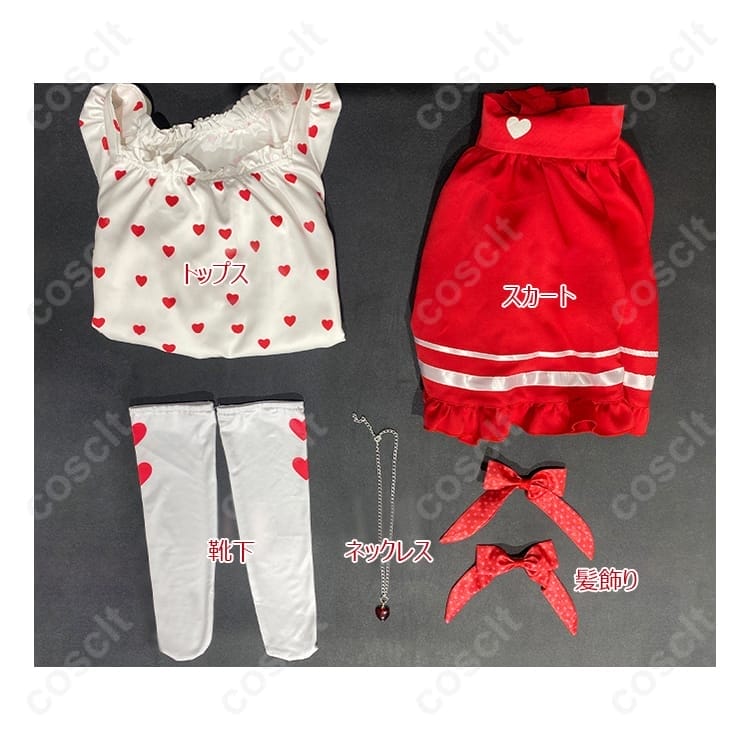 アイカツ！星宮いちご Girly RED コスプレ衣装 高再現で可愛い映えシルエット、イベント・撮影に最適 - 5枚目の画像