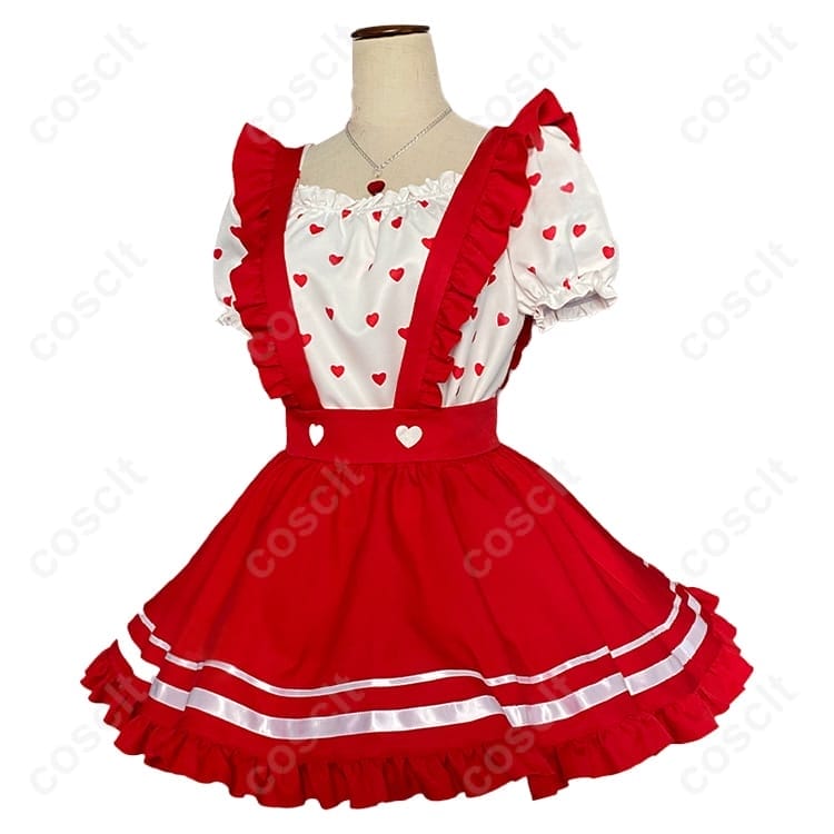 アイカツ！星宮いちご Girly RED コスプレ衣装 高再現で可愛い映えシルエット、イベント・撮影に最適 - 2枚目の画像