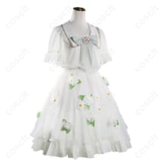 葬送のフリーレン フリーレン白ドレス衣装。軽やかで上品、撮影もイベントも快適 - 2枚目の画像（サムネイル）