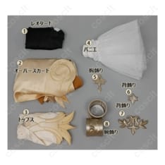 崩壊：スターレイル 黄金裔 アグライア コスプレ衣装 高再現で映える上品シルエット - 5枚目の画像（サムネイル）