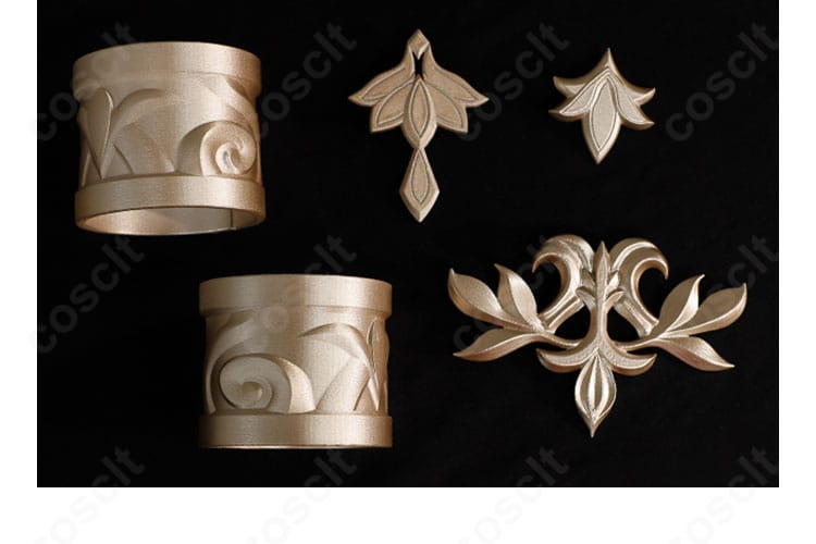 腕飾り・背飾り・胸飾りのセット詳細、各アクセサリーの質感比較