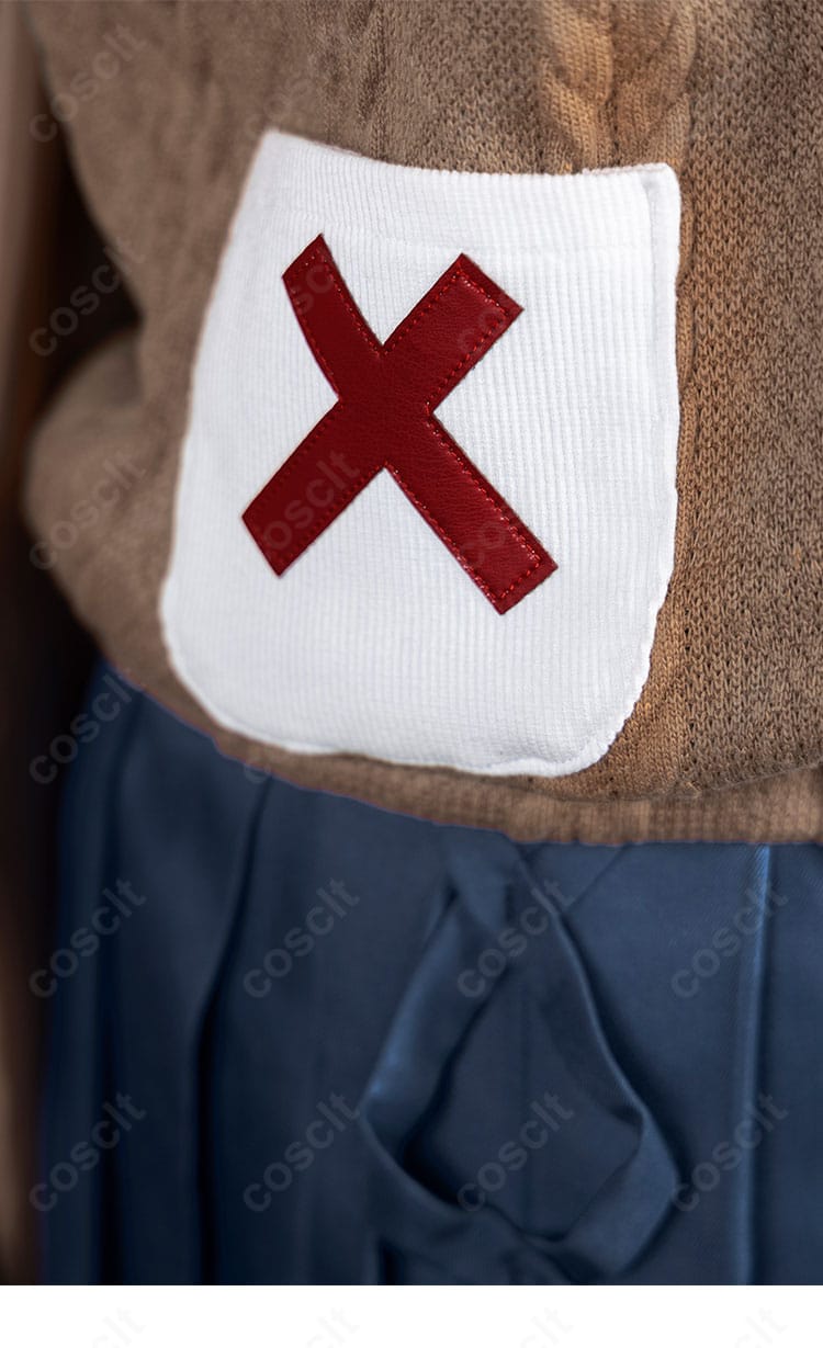 無期迷途 リン 衣装のポケット風装飾。フラップ形状やステッチの見え方を捉えたディテール。