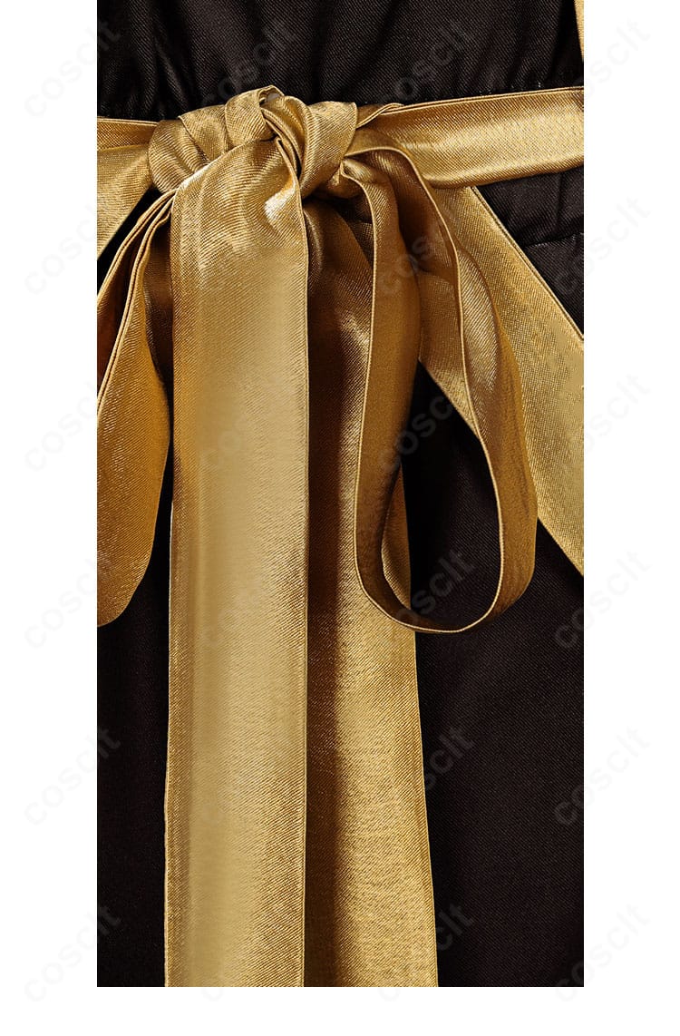 ナタのコスプレ衣装 腰の紐装飾。特徴的な結びとパーツ配置を再現したディテールカット。