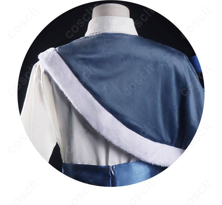 SNOW MIKU 2025 鏡音レン 衣装の背面ディテール。縫製ラインとフィット感、装飾のバランスを強調。