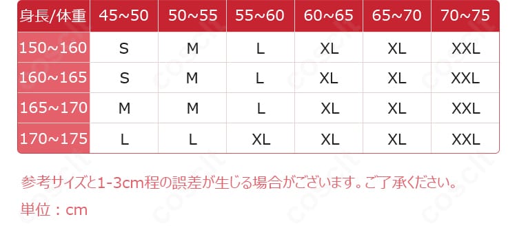 SNOW MIKU 2025 鏡音レン 衣装のサイズガイド。S〜XXLの寸法目安を図解で提示。