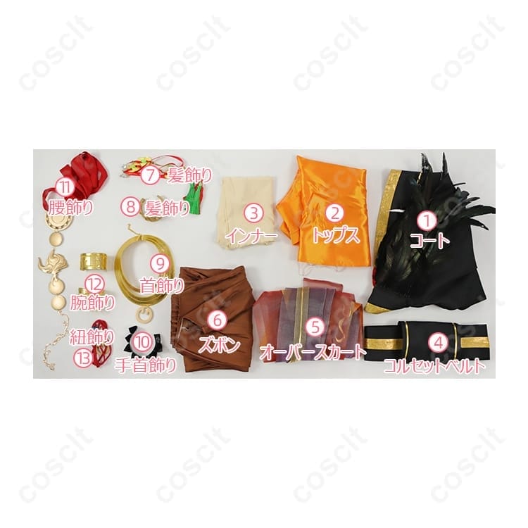 無期迷途 曜（ヤオ）燃える神舞 コスプレ衣装 高再現度で撮影映え、長時間も快適 - 4枚目の画像