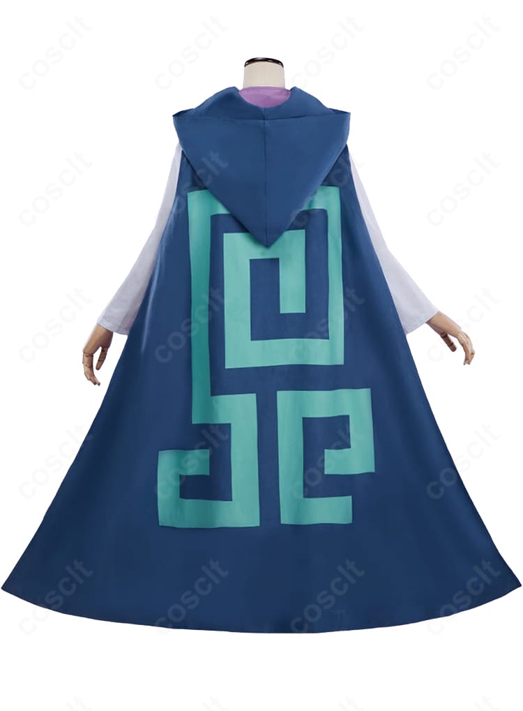 ゼルダ姫 お忍びの服の背面全体。紋様とレイヤー構成を丁寧に再現した後ろ姿。