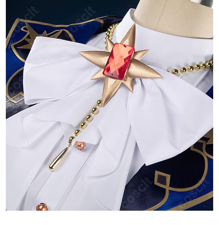 领结風リボン装飾の接写。結び目とメタルパーツの再現度を示す写真。