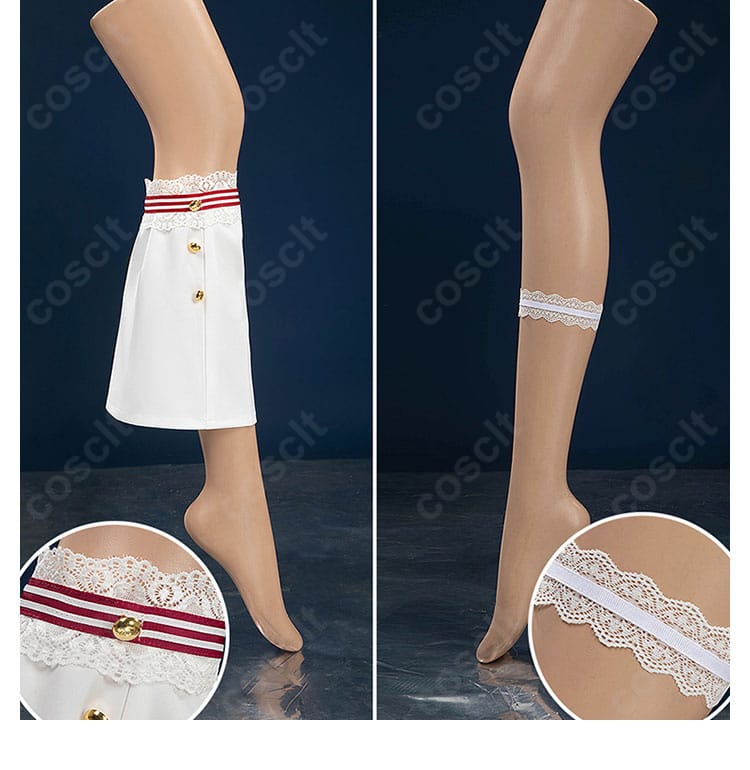 脚部装飾のディテール。レッグカバーの質感と形状