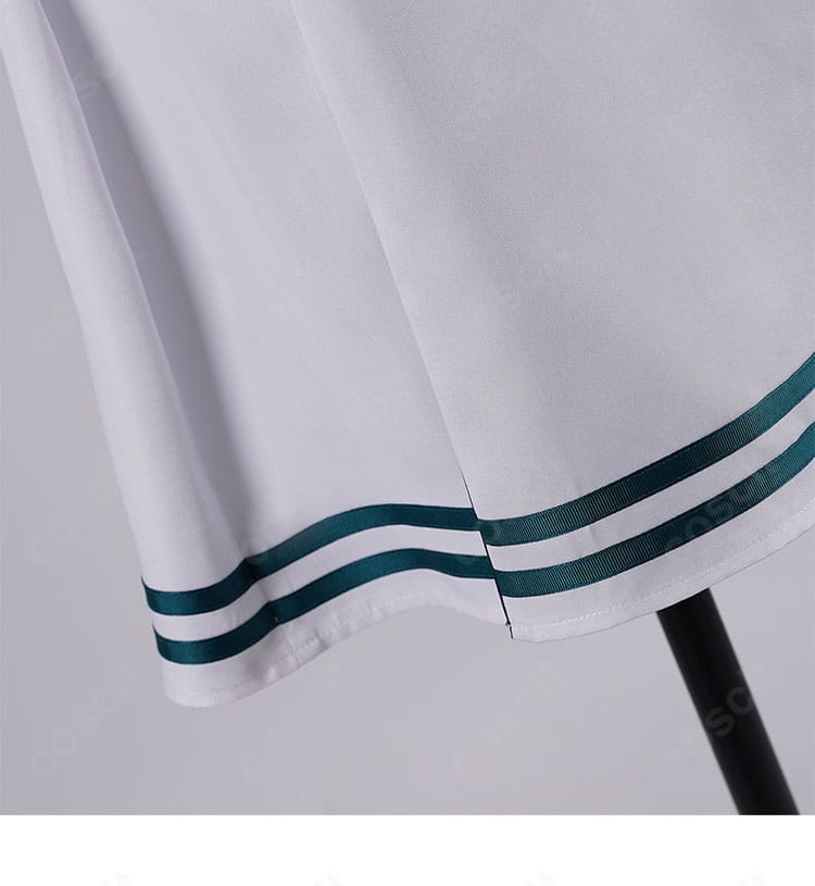 若葉睦コスプレ衣装 スカート裾のラインとヘムの仕上げ