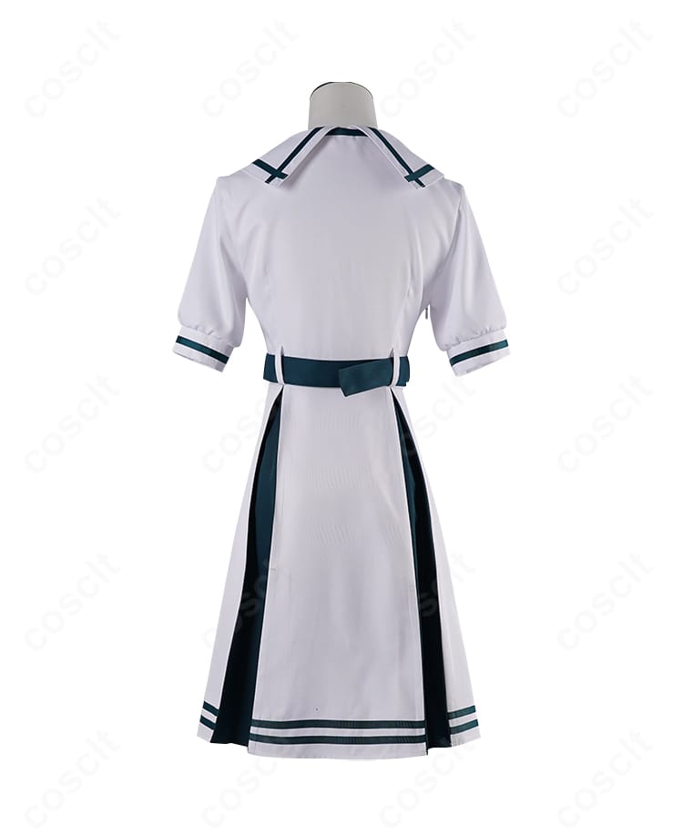 若葉睦 月ノ森女子学園夏制服コスプレ衣装の背面デザイン