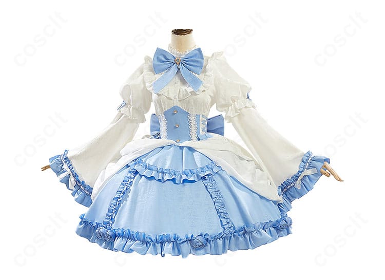 レム ゴシックドレス衣装の正面全身。落ち着いた色味とクラシカルなシルエットが伝わる商品写真