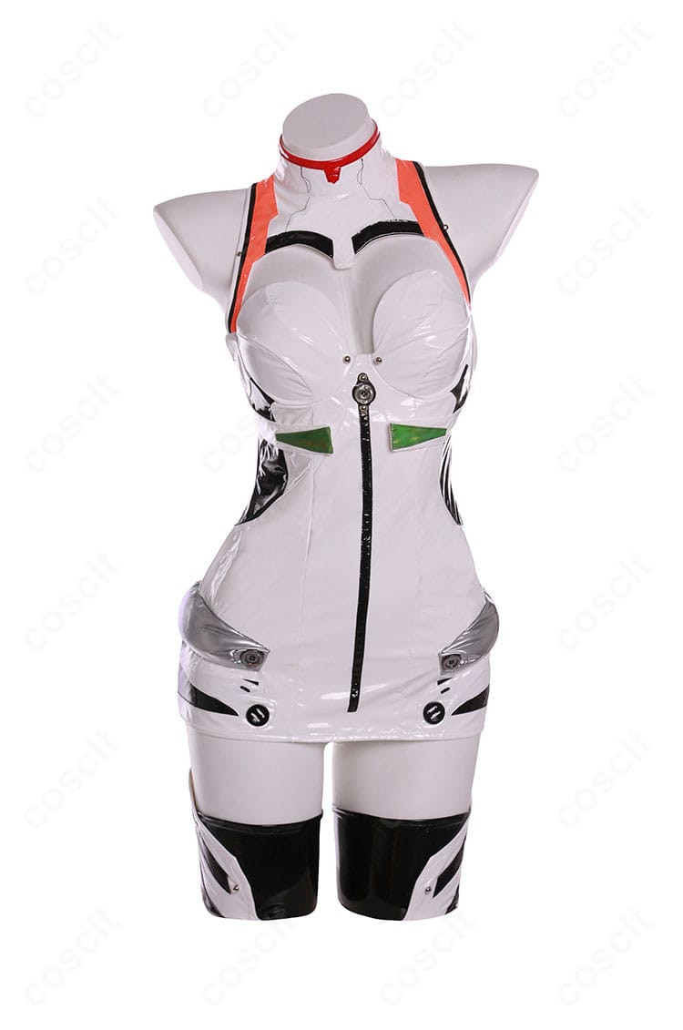 綾波レイ プラグスーツの正面全身画像。パネル配置やライン取りなど細部の再現性がわかるカット。