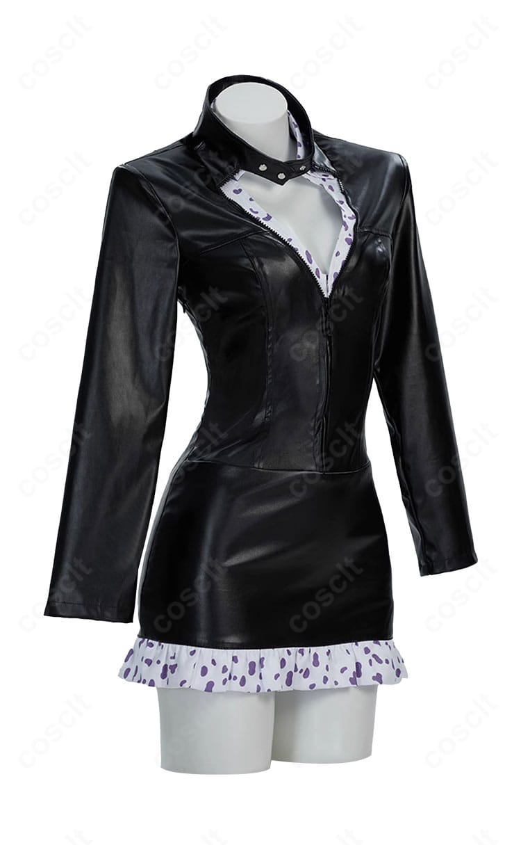 ONE PIECE ニコ・ロビン ウォーターセブン編コスプレの側面シルエット。体のラインがきれいに見えるAラインと丈感をチェック可能。