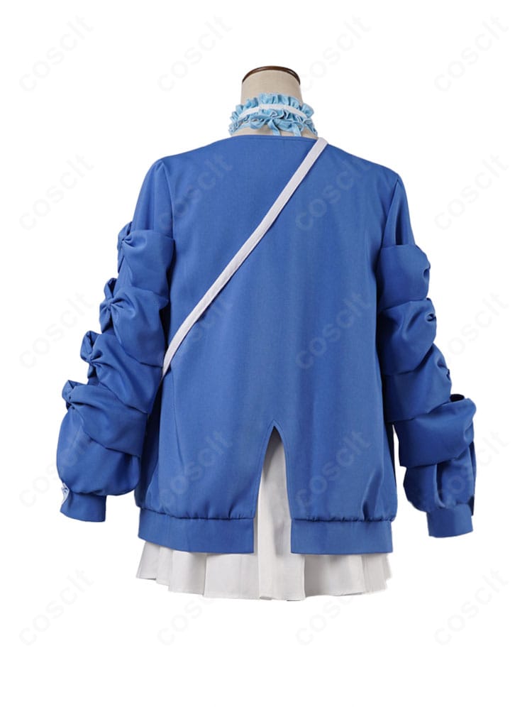 フワワ・アビスガード カジュアル衣装の背面全身。大きめリボンとフード形状の再現度をチェック