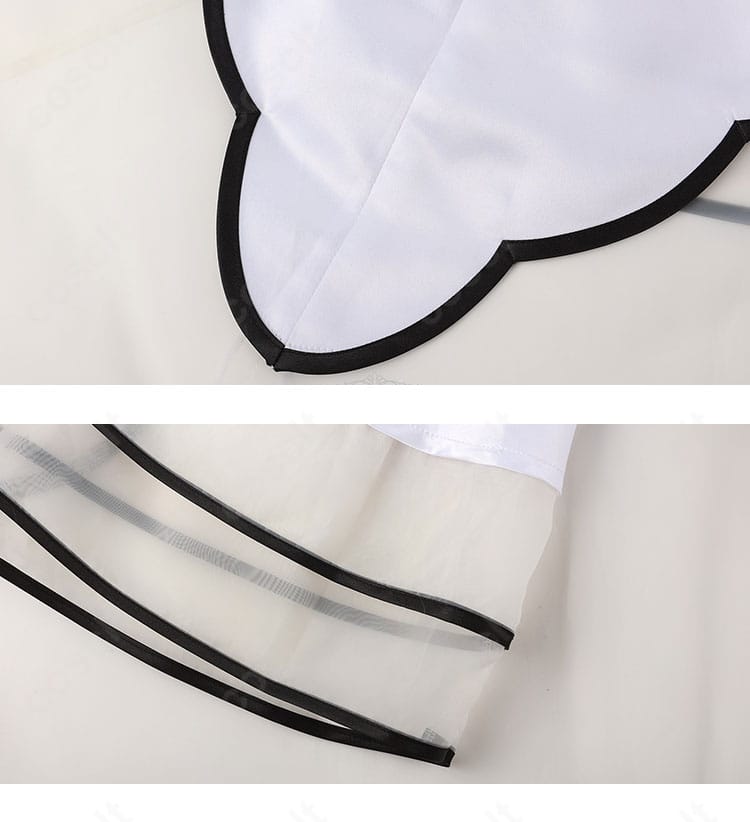 スカート裾の装飾刺繍アップ。細密な模様再現が魅力のFGO アルクェイド 通常ver. 衣装。