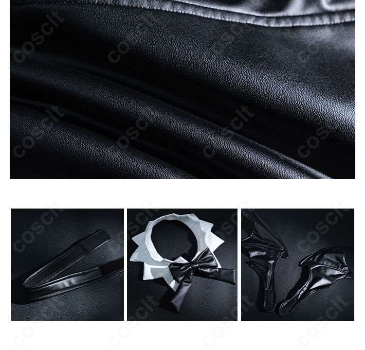 レッグソックス装飾のクローズアップ。柄と飾りの配置が脚線を引き立てる様子がわかる。