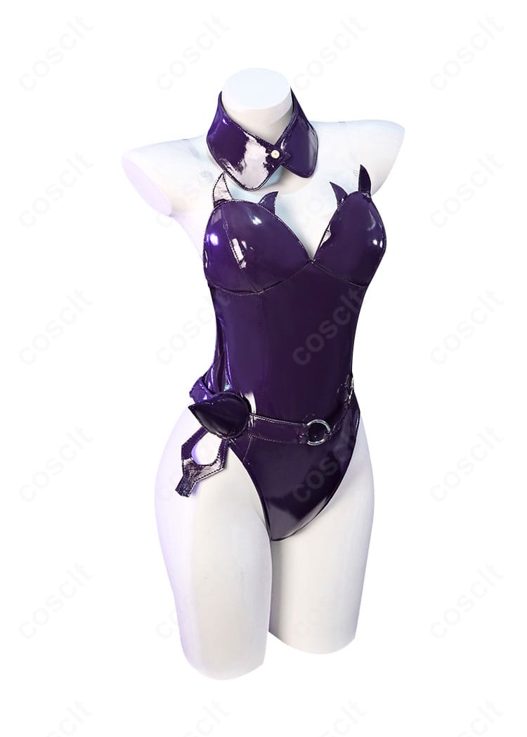 邪桒ナヅミ バニーガール衣装の正面ディテール。つけ襟とレオタードのラインが強調された高再現デザイン。