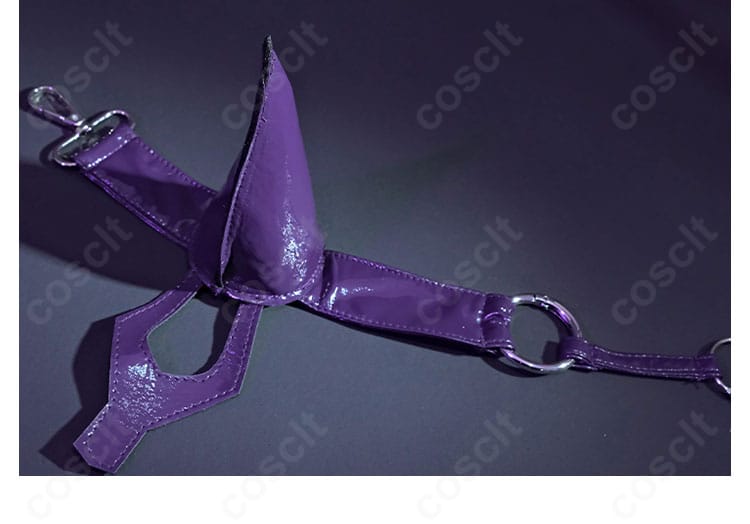 邪桒ナヅミ バニーガール衣装のセット一式。レオタード、腕飾り、腰飾り、足首飾り、つけ襟、手袋、透明ストラップ、カチューシャを一画面で紹介。