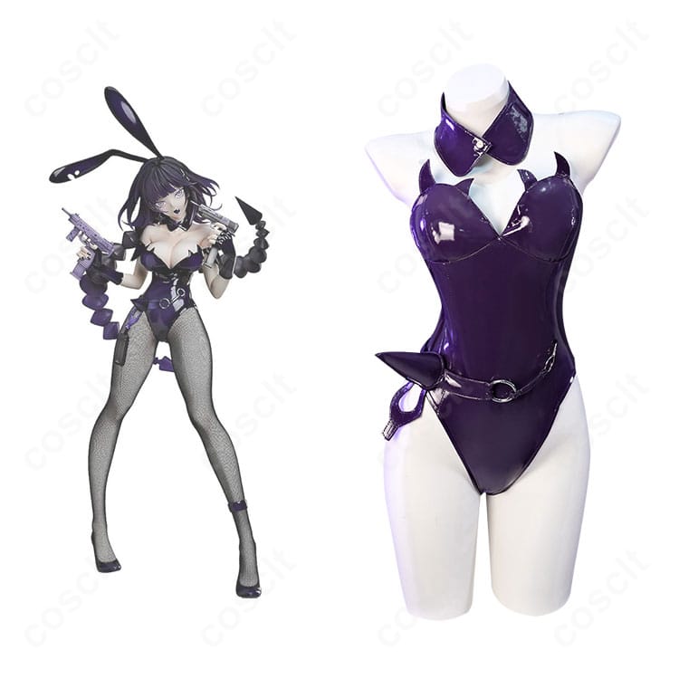 邪桒ナヅミのバニーガール衣装を着用した全身イメージ。キャラクターらしさとコスチュームの組み合わせが分かる構図。