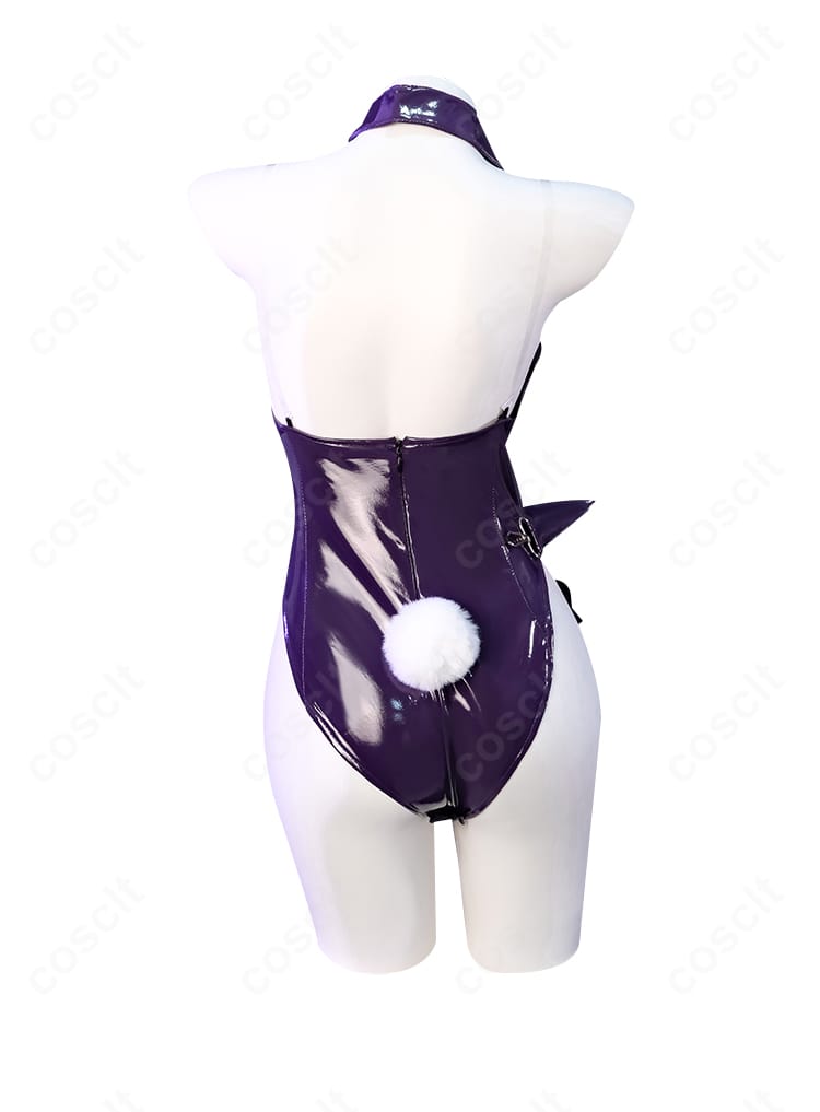 邪桒ナヅミ バニーガール衣装のカチューシャとヘアアクセのアップ。耳の形状と質感が分かる詳細写真。