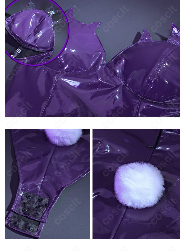 邪桒ナヅミ バニーガール衣装の腰飾りディテール。装飾の配置と左右バランスが分かるカット。