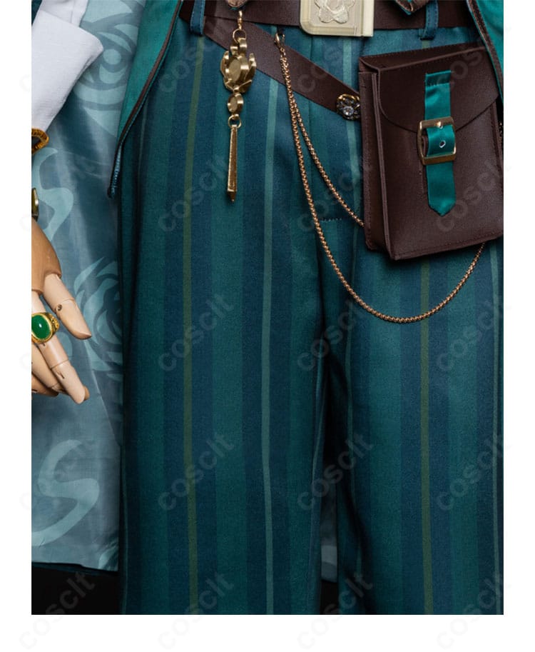 第五人格 騎士(リチャード・スターリング)腰部装飾の拡大。ベルト、チェーン、腰飾りのレイヤー構成が見える。