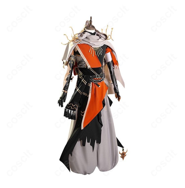 第五人格 傭兵コスプレ衣装の右側面。マントの落ち感と肩飾りの立体感を捉えた画像