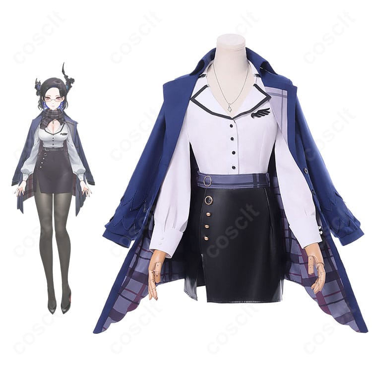 ネリッサ・レイヴンクロフトの新衣装コスプレとキャラクターイメージの比較。ホロライブEN衣装の高再現セット。