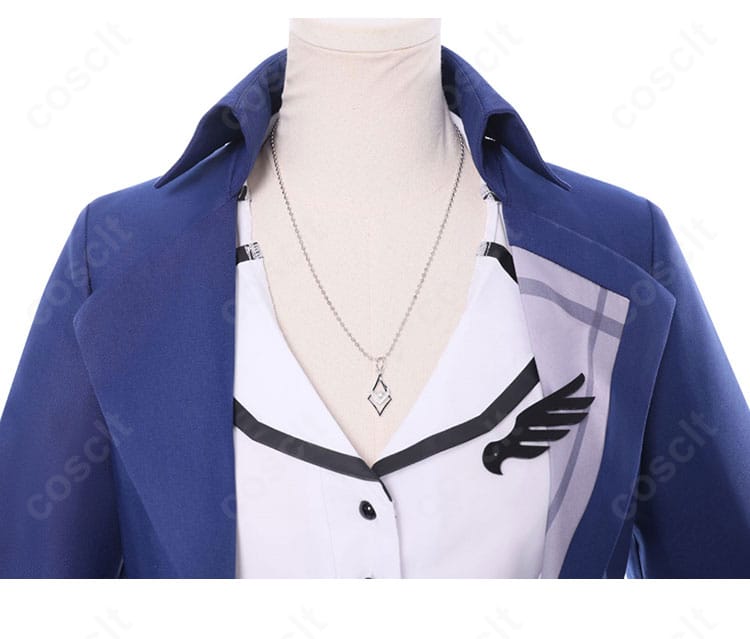 新衣装コスプレの襟元ディテール。精巧な刺繍と装飾でネリッサの上品さを表現。