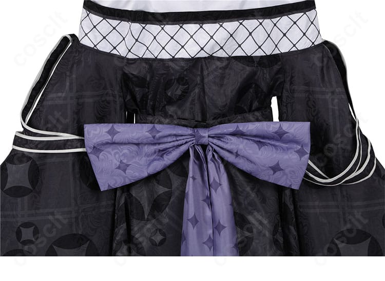 背面リボンの装飾アップ。立体的なボリュームと可愛らしさ、高級感のある素材感を表現。