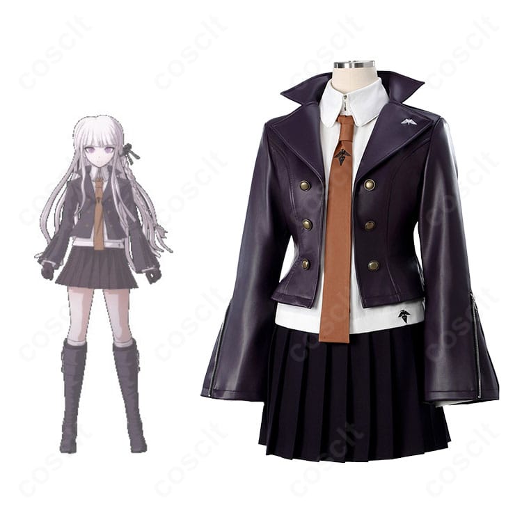 霧切響子の通常制服コスプレ一式。キャラクターの雰囲気を忠実に再現した全身スタイル。