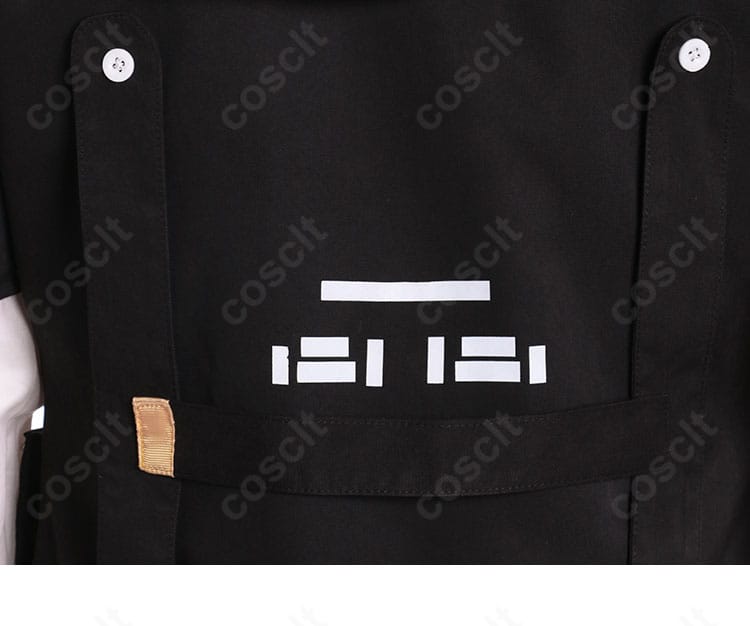 ドールズフロントライン2 トロロ コスプレ衣装の背面装飾アップ。背中周りのパーツ構成と質感が伝わるディテール