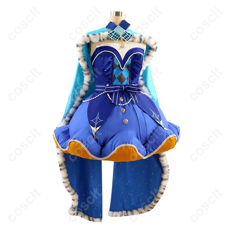 プロジェクトセカイ 鳳えむ クイーン・オブ・ダイヤ 高再現コスプレ 衣装一式 - 3枚目の画像