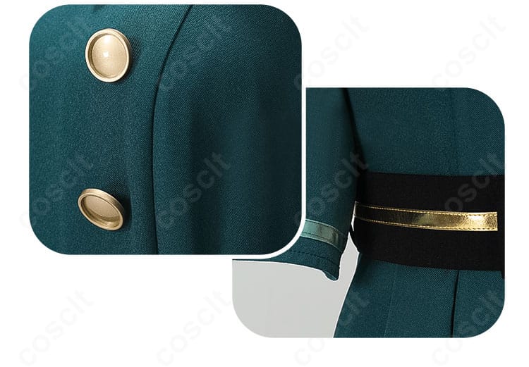 草薙寧々 cat life衣装の襟部分に施された精密な刺繍のクローズアップ