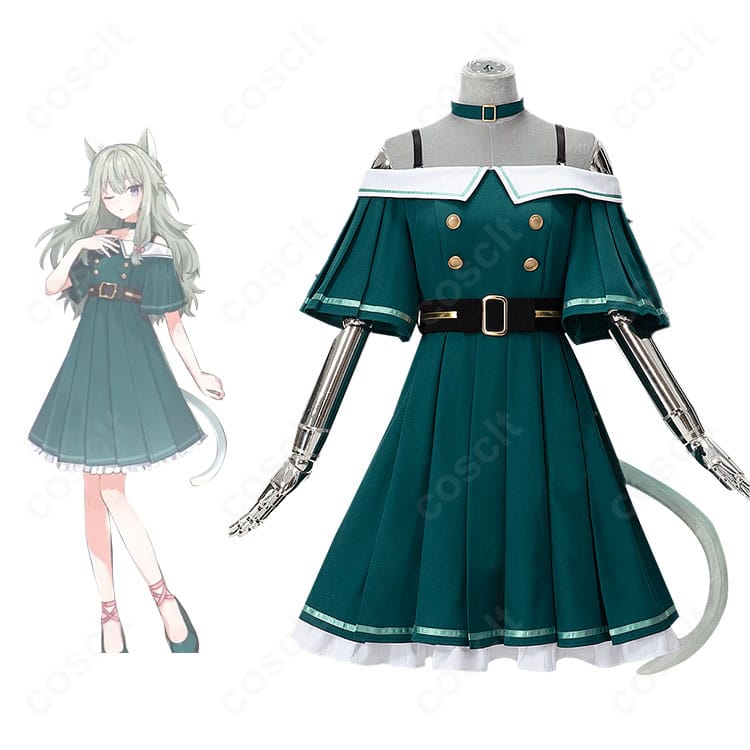 プロジェクトセカイ 草薙寧々のcat life衣装を全身で再現したコスプレ一式。キャラ設定に沿った配色と装飾が特徴