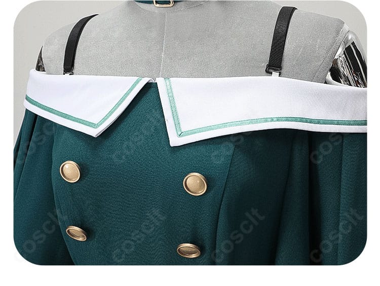 草薙寧々 cat life衣装の襟元装飾。チョーカーと襟飾りの配置や縫製の仕上がりがわかる