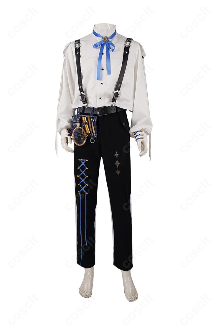 内部シャツの前面ディテール。ボタン位置とトップスのフィット感、縫製の整いをクローズアップ。