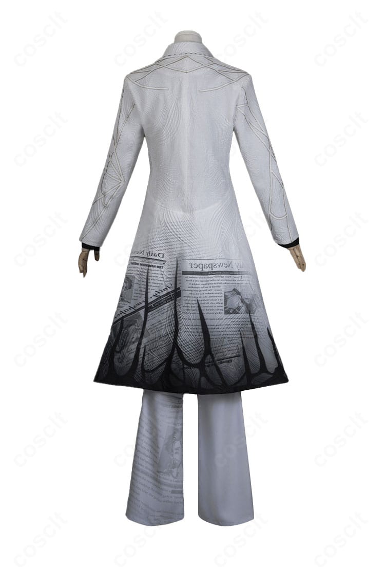 冒険家（カート・フランク）新聞社編集長コスプレ衣装の背面全体シルエット