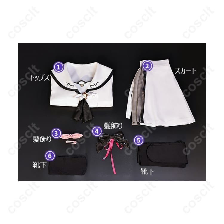 Summer Pockets 鳴瀬しろは/空門蒼 夏制服 高再現で爽やかに映える通気性コスチューム - 6枚目の画像