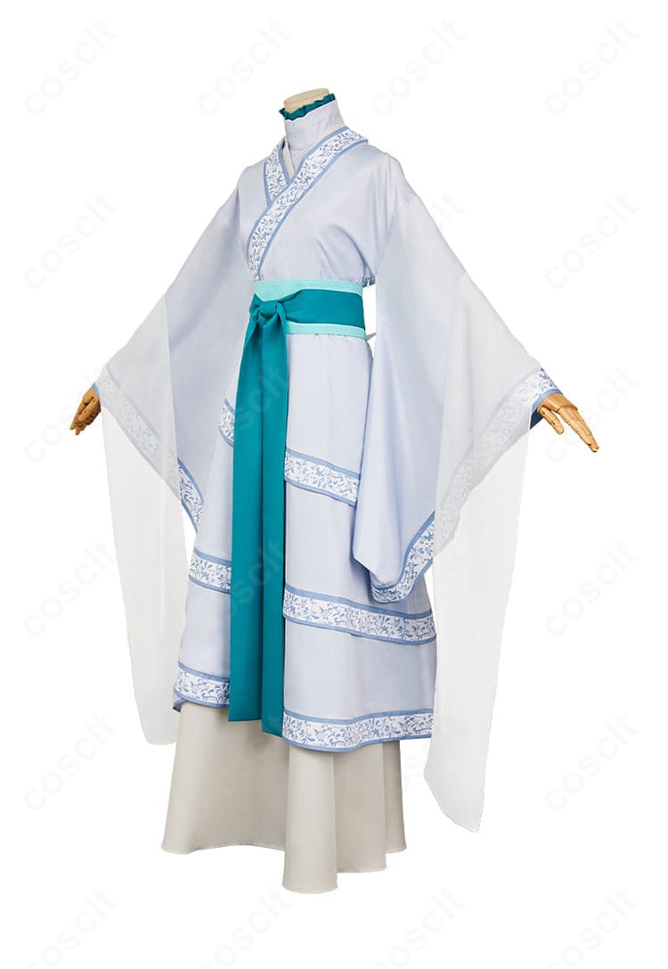 薬屋のひとりごと 壬氏「月精」左側面。ショールのドレープとスカートの落ち感を示すサイドビュー。