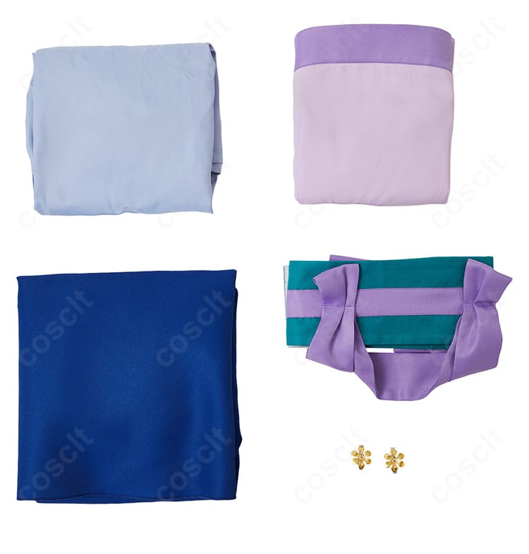 猫猫コスプレ衣装 5点セット内容一式。トップス・スカート・インナー・コルセットベルト・髪飾り