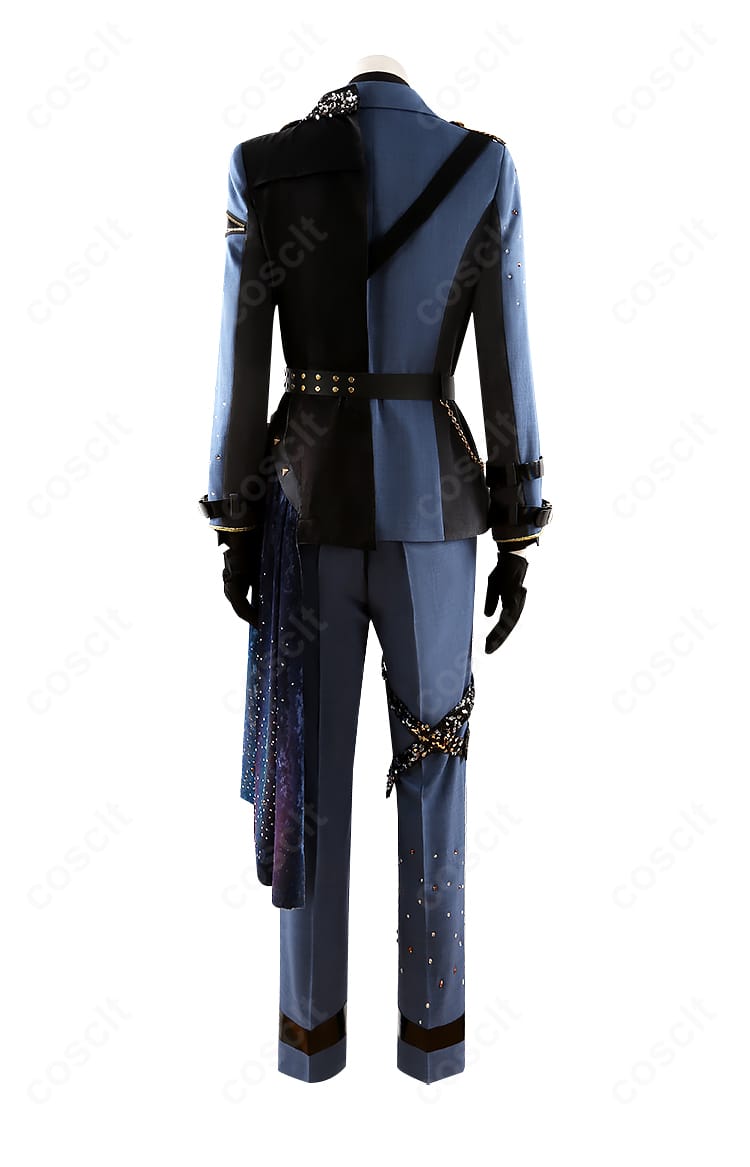 ASTRO FES衣装の背面。背中の切り替え線、尾錠や背面装飾のレイアウトを確認できる画像。