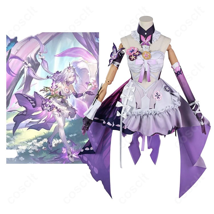 キャストリスのフルコーデ一式とコスプレ衣装の組み合わせを示す画像